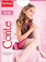 07831048-21 Колготки детские п/а Alisa, чер р.128-134